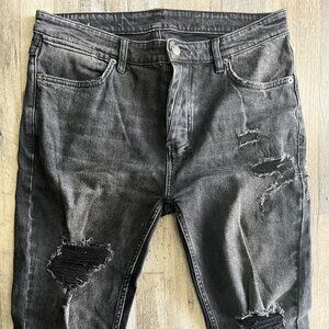 Ksubi Distressed Black Jeans